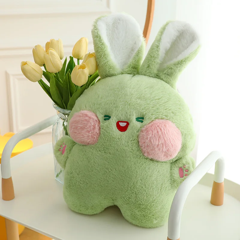 Cute new doo doo rabbit pillow shy bunny plush toys couple gift sofa rabbit ornaments