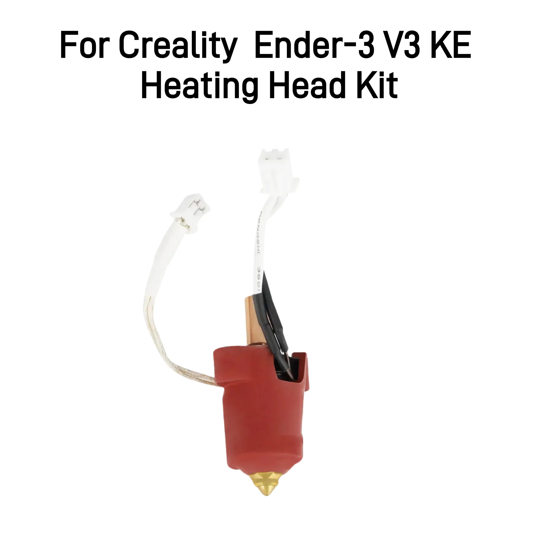 For Creality Red Ceramic Heating Head Kit replaced Ender-3 V3 KE Silicone Cover Premium Material 3D Printer Heating Block Kit