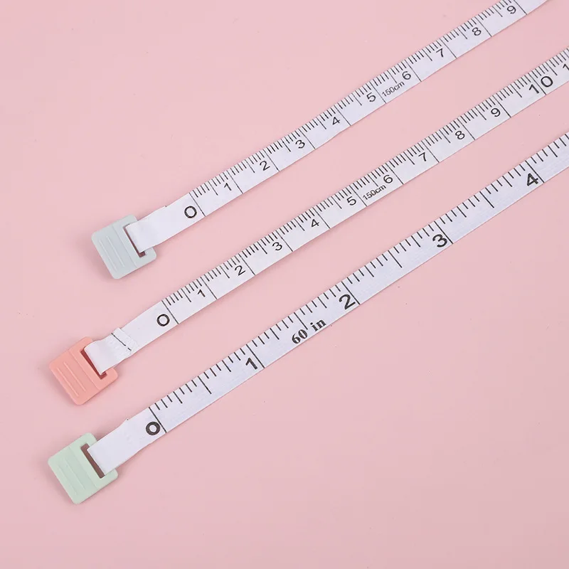 Student Tape Measure Colorful Retractable Measuring Ruler Soft Tape Measure High Quality Tricot Tape Measure For Travel Sewing