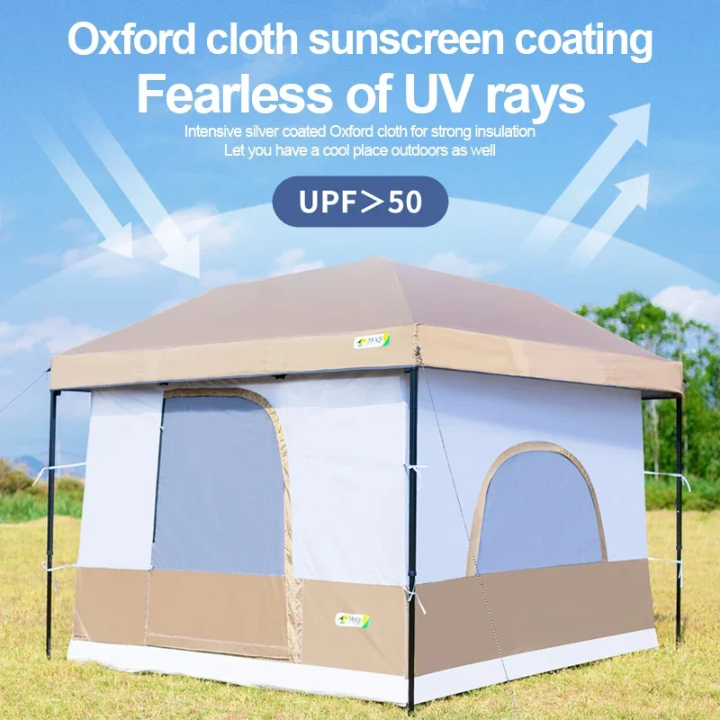 Imagem -03 - Camping Cube para Pop up Canopy Tent Canopy Perna Reta em Camping Tenda Interna Telhado Totalmente Ventilado 10 x 10