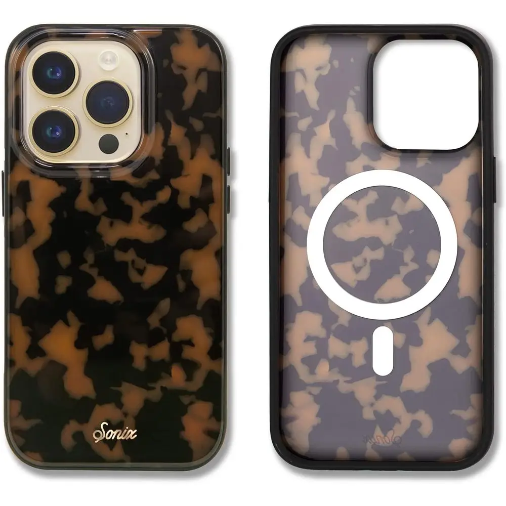 

iPhone 14 Pro Case | MagSafe Compatible | 10ft Drop Protection | Tortoiseshell Brown