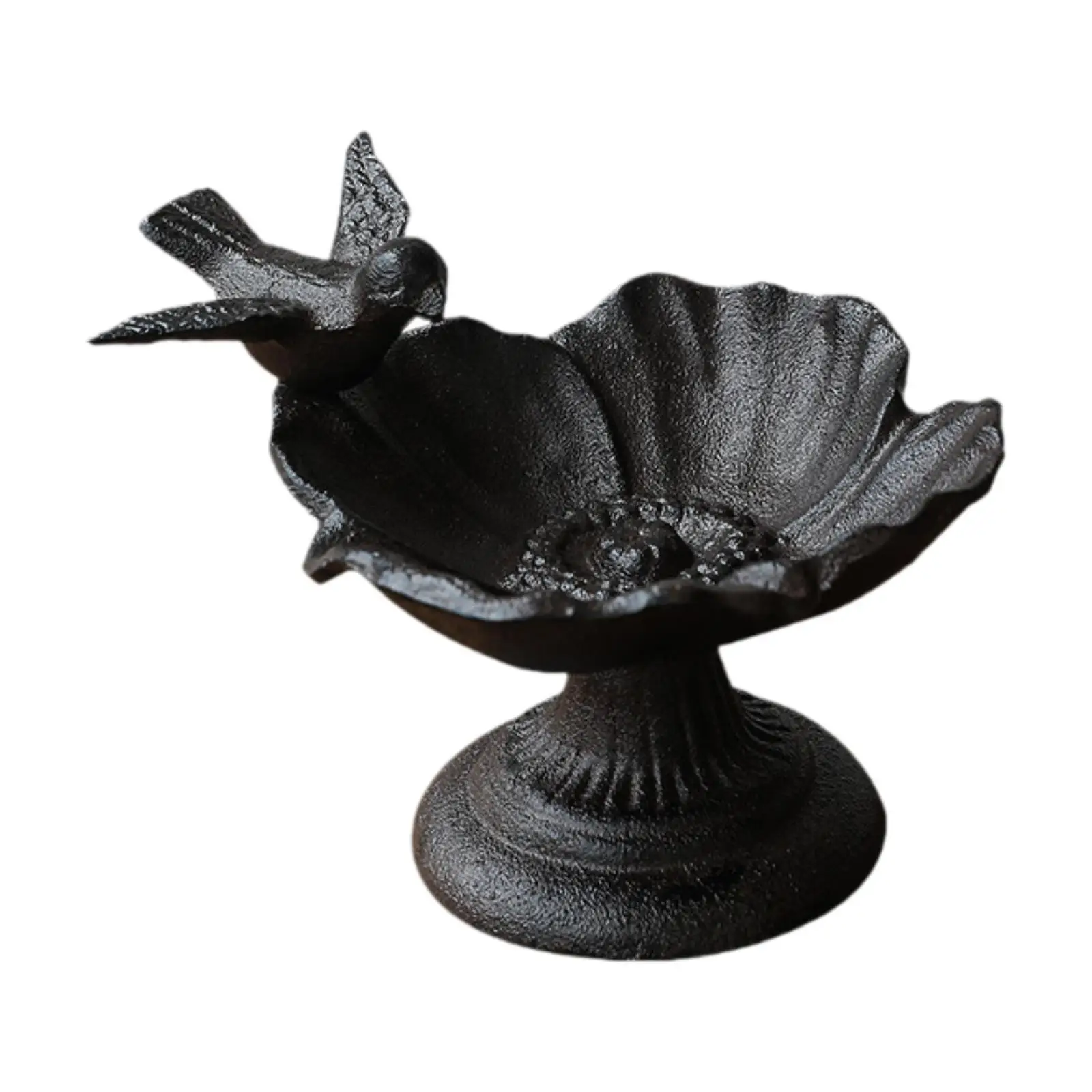 

Garden Bird Bath Bowl Feeding Station Landscape Fence Decorative Birdbath Flower