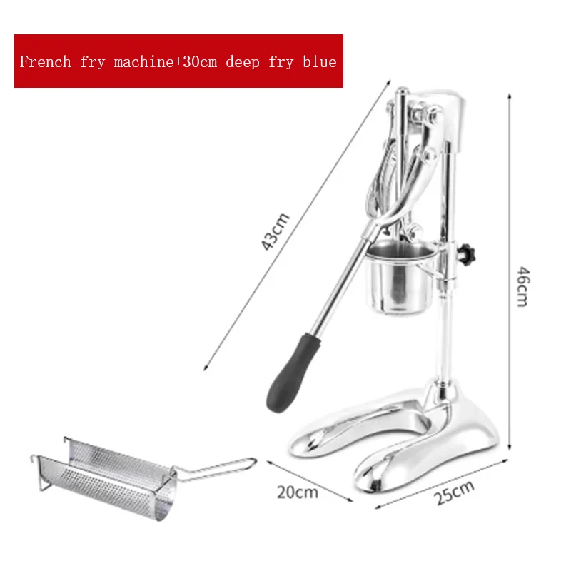 Commercial Internet celebrity, super long extruder, manual French fries maker