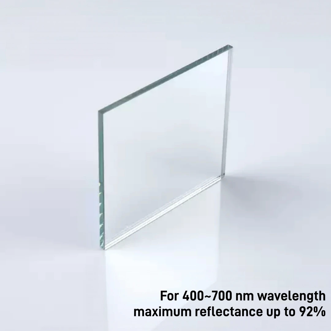 Protected Aluminum Reflective Mirror Square 400-700nm 92% Average Reflectivity Aluminum Coated Mirror for Optical Experiment
