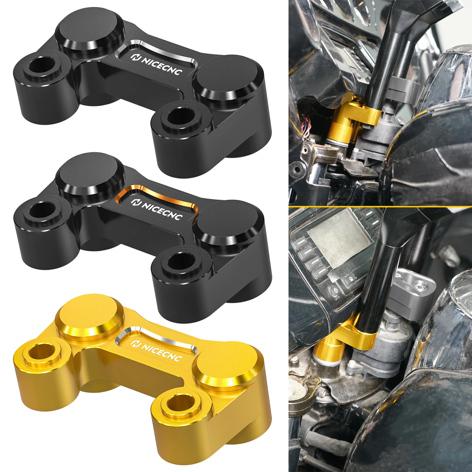 Nicecnc Staffa Di Riposizionamento Per Riser Manubrio Per Harley Low Rider S Fxlrs 117 22-24 Low Rider S 114 20-21 Low Rider 18-20-image