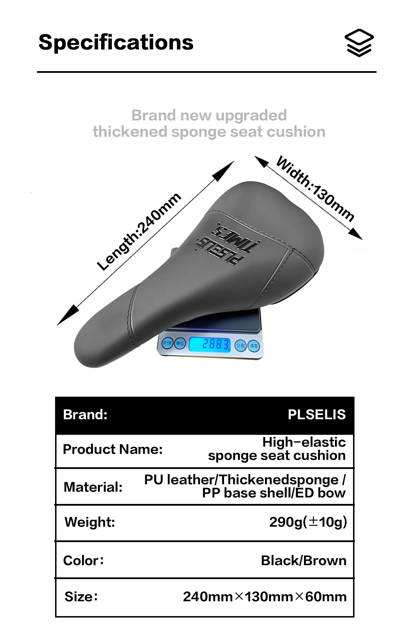 PLSELIS Mountainbike-Sitztasche, weich, bequem, geneigt, Fahrradzubehör, Wiegen 260 g, leichte Reitausrüstung – Detail 3