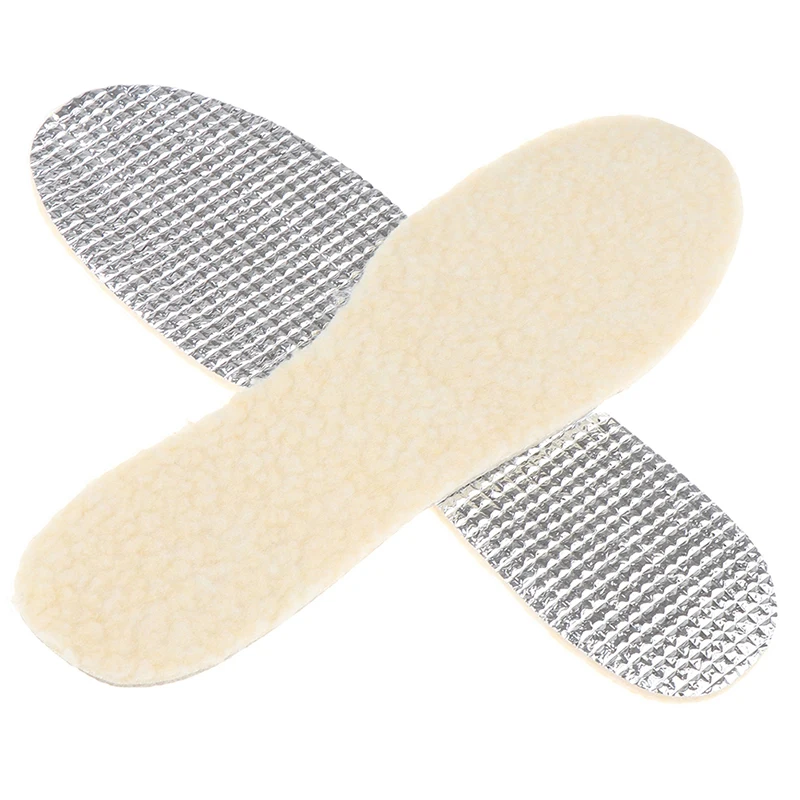 Felt Aluminum Foil Insoles For Winter Warm Comfortable Deodorant Insert For Men Women Sole Summer Cool Waterproof Wool Shoe Pads