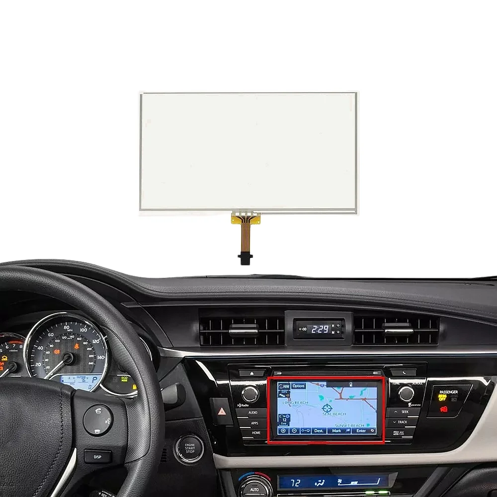 6.1 Inch Touch Screen Digitizer for Toyota Corolla 2014-2016 Radio Stereo 100150 100149 Replacement