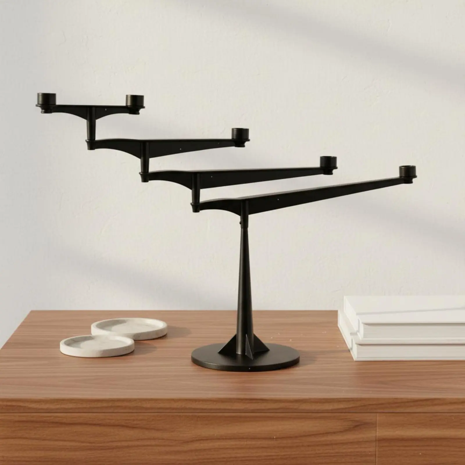 Modern Candle Holder Metal Candlestick Adjustable Branch Candelabra Candelabrum Decoration for Home Living Room Mantelpiece