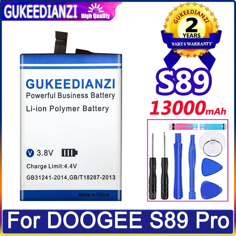 

GUKEEDIANZI Battery 13000mAh For DOOGEE S89Pro S89 Pro Mobile Phone Bateria