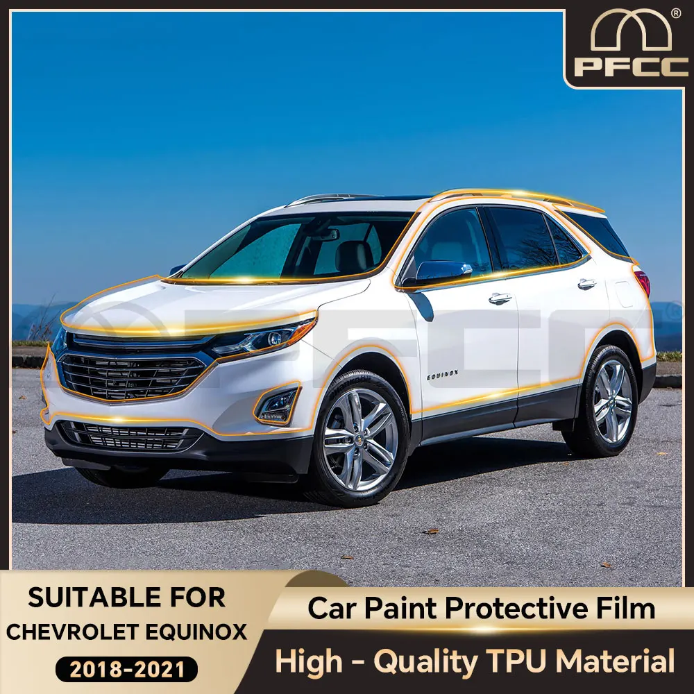 

For Chevrolet Equinox 2018-2021 TPU Body Bumper Door Pre-cut Sticker Paint Protection Film PPF Scratch-resistant And Transparent
