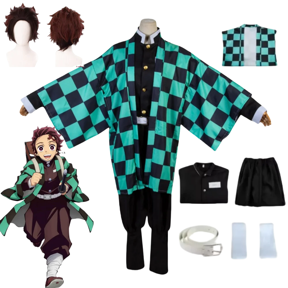 Game Demon Slayer Cosplay Tanjiro Nezuko Cosplay Kids Shinobu Kostuum Japanse Anime Cartoon Halloween Kostuum Kerstcadeaus