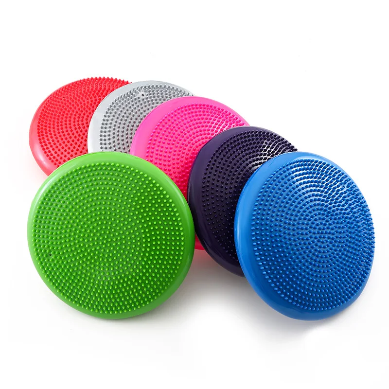 Thickened Yoga Mat PVC Inflatable Balance Pedal Yoga Seat Massage Mat Yoga Trainer Exercise Fitness Equipment Sports Accessories