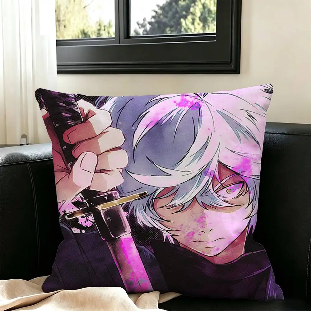Gabimaru Hell Paradise  Square Double-Sided printed Pillow Case Bedroom Bedside Pillow Sofa Cushion Cover