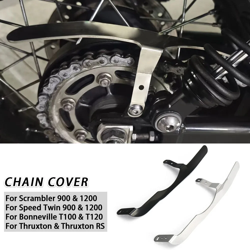 

For Speed Twin Scrambler 900 1200 Motorcycle Accessories Chain Guard Protctor Cover For Bonneville T100 T120 Thruxton RS