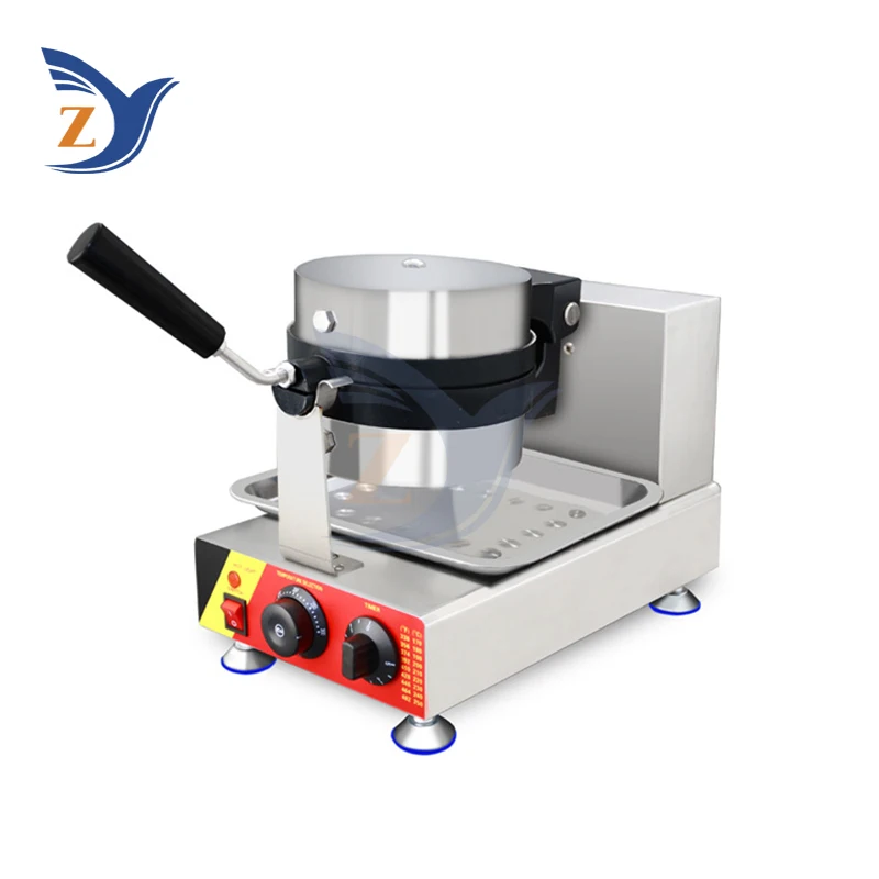 Ice Cream Waffle Hamburger Machine With UFO LOGO Commercial Electric Heating Single Stainless Steel Hot Press Snack Equipment