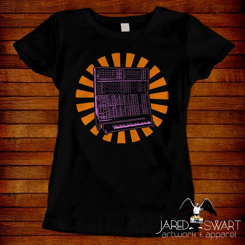 Synthesizer shirt synth shirt - Art / Original Design By Jared Swart