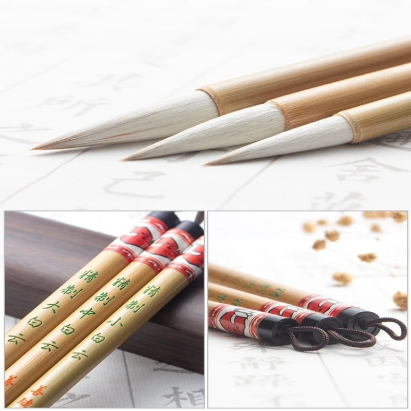 Weasel Hair Woolen Hair Brush Chinese Calligraphy Brush Pen Regular Script Running Cursive Script Official Seal Script Brush Set