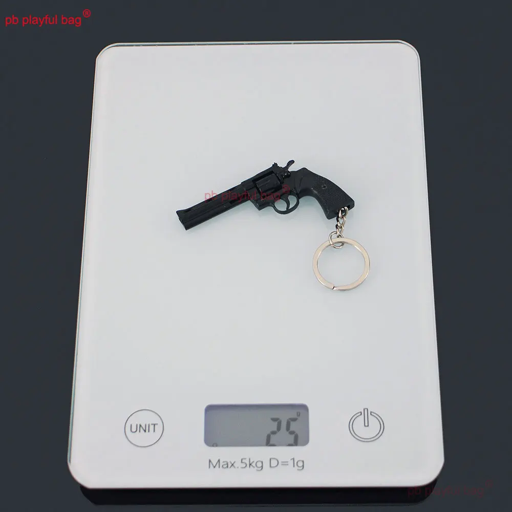 1:3 Abnehmbare Metall Mini Revolver Modelle Legierung Anhänger Spielzeug Schlüsselbund CS Spiel Waffe Modell Action Figur Weihnachten Geschenke ZG375