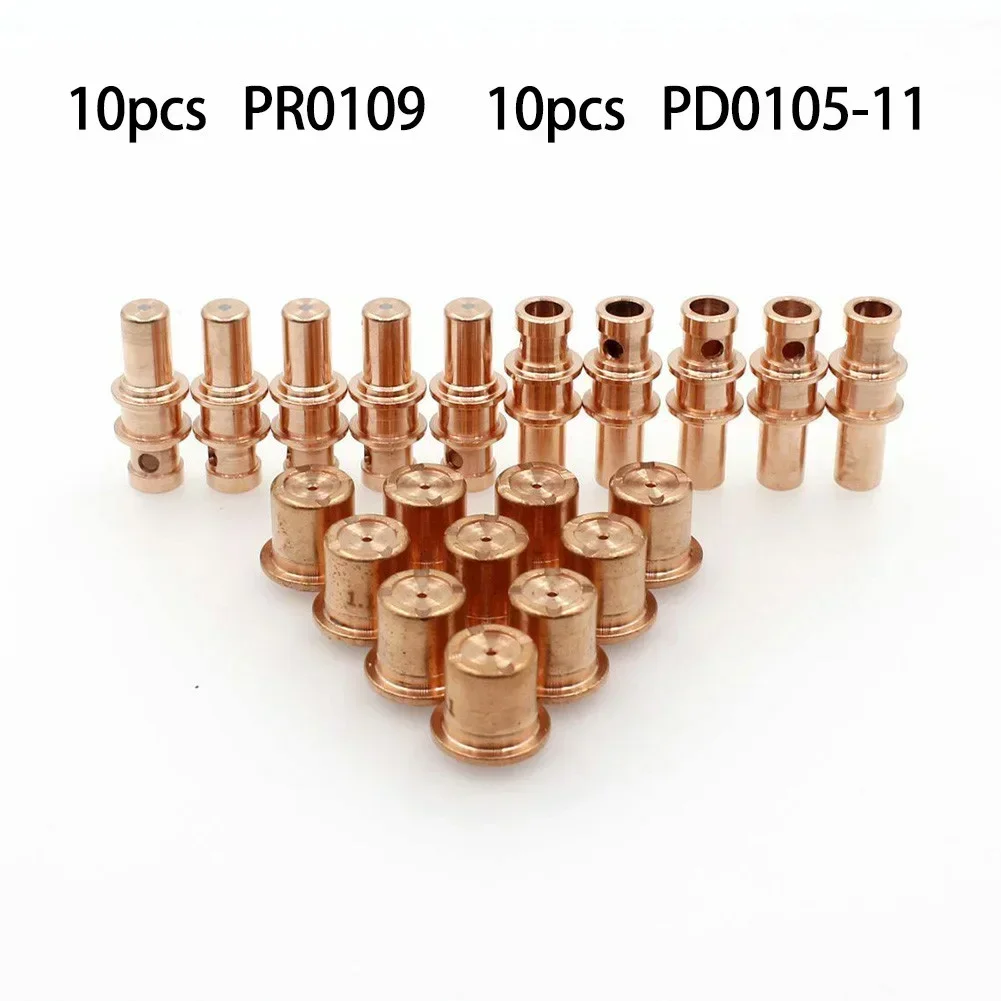 20pcs Plasma Cutter Torch Electrode PR0109 Nozzle Tips PD0105-11 For Trafimet A81 PR0109 Plasma Torch Electrode