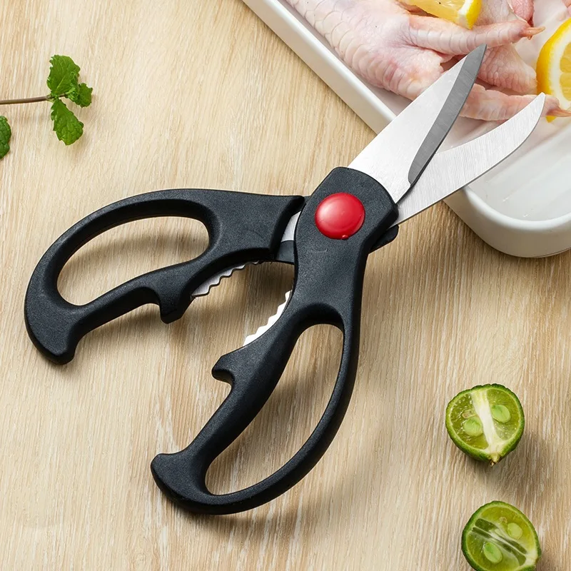 Hot 3Pcs Set Kitchen Scissors Stainless Steel Household Multifunctional Chicken Bone Scissors Food Tailor Scissors