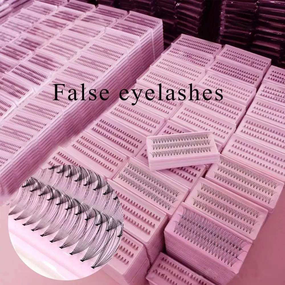 Handmade Fake Lashes Professional Eyelash Extension Grafting False Eyelashes 10D Long Natural Volume Cluster