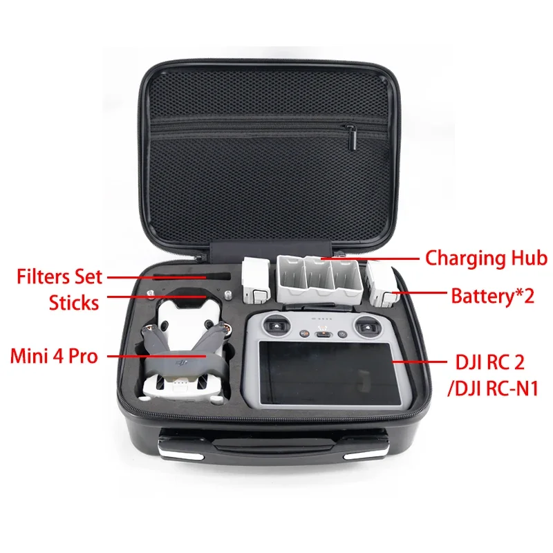 Suitable for DJI MINI4PRO Suitcase Bag Camera Drones Accessories Waterproof Box Backpacks Drone Bag Case Shoulder Strap Handbags