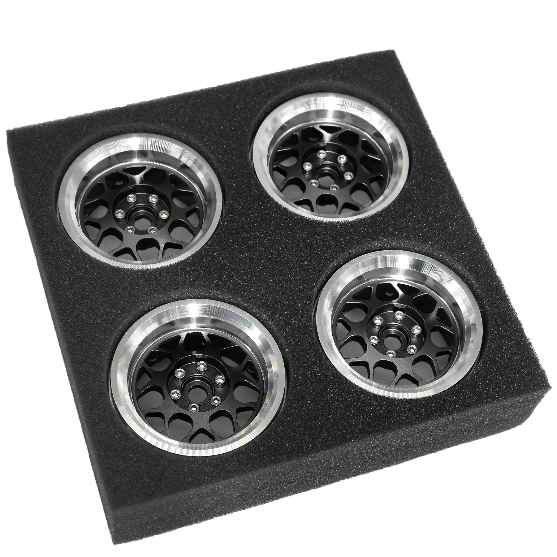 RC معدن 2.2 بوصة Beadlock عجلة ريم ل 1/10 RC الزاحف 2.2 الإطارات سيارة محوري SCX10 90046 III كابرا RR10 الشبح RBX10 اليتي #4