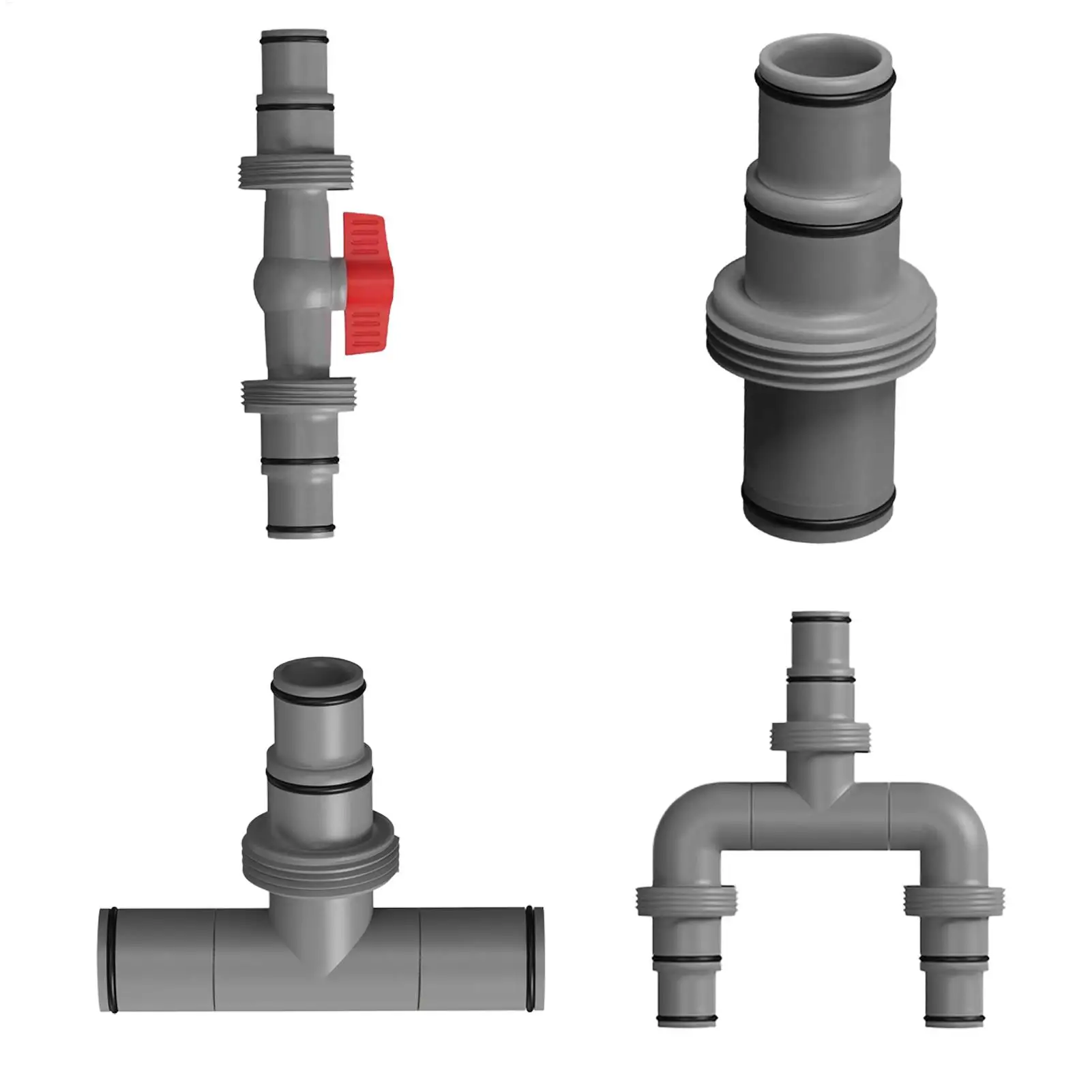 Pool Hose Connector And Adapter 1.5 Inch Tight Fitting Coupler For Filter Pump Above Ground Pool