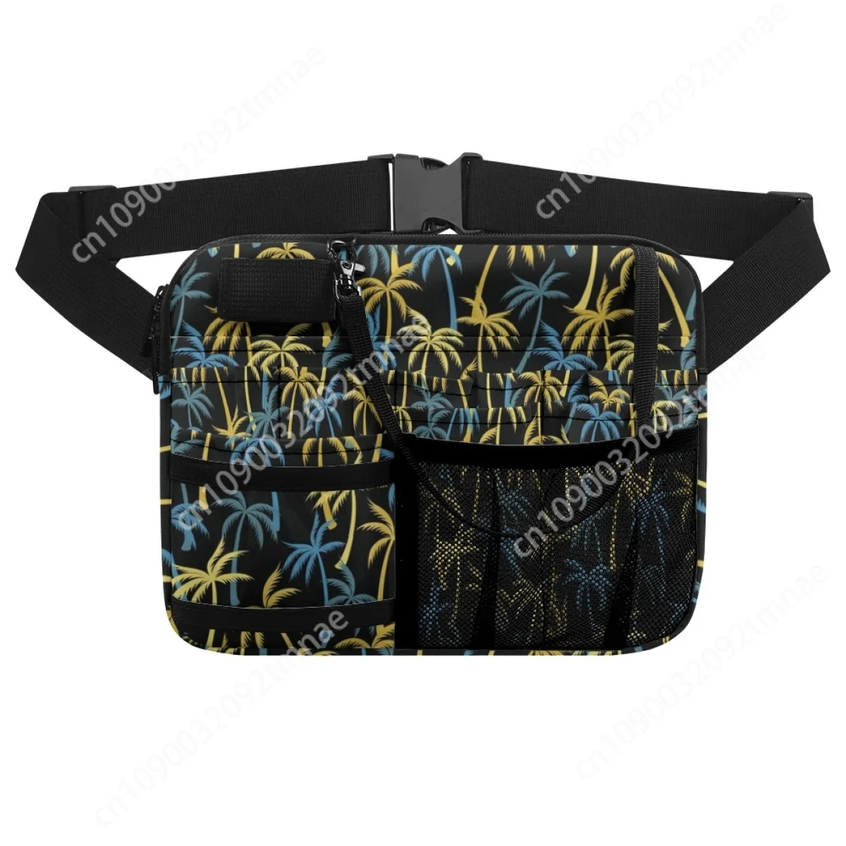 Tropical Palm Custom Nurse Belt Bag Medical Staff Universal Multi Pocket Fanny Pack Emergency Supplies Storage Nursing Hip Bags