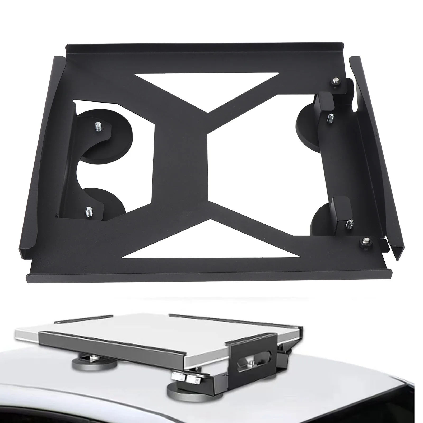 

Rectangular Satellite Car Roof Mount Accurately Adjustable Aluminum Alloy Stable Rectangular Satellite Car Flat Mount for Boat