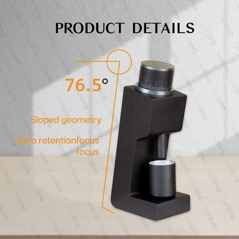 CAFOVO 03 전기 커피 그라인더 6코어 38mm 버 가정용 커피 원두 분쇄기 에스프레소 필터 VS3용 커피 밀 그라인더