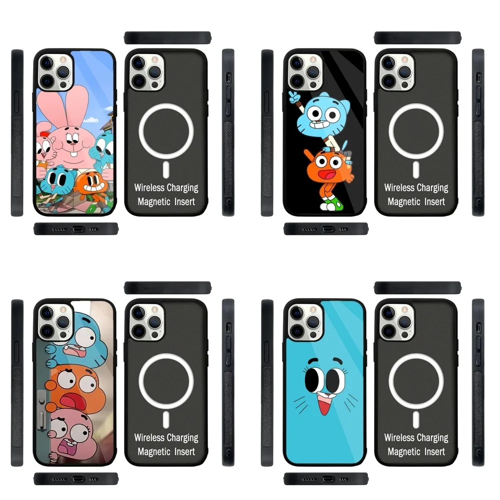 The Funny Amazing World of G-Gumball Phone Case Strong Magnetic For IPhone 15,14,13,Pro,Max,Plus,11,12,Mini For Magsafe Wireless