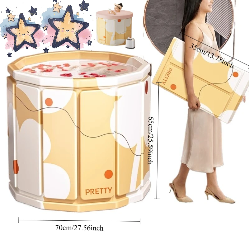 Bath Bucket Folding Tub Adult Household Full Body Adult Thermal Insulation Products