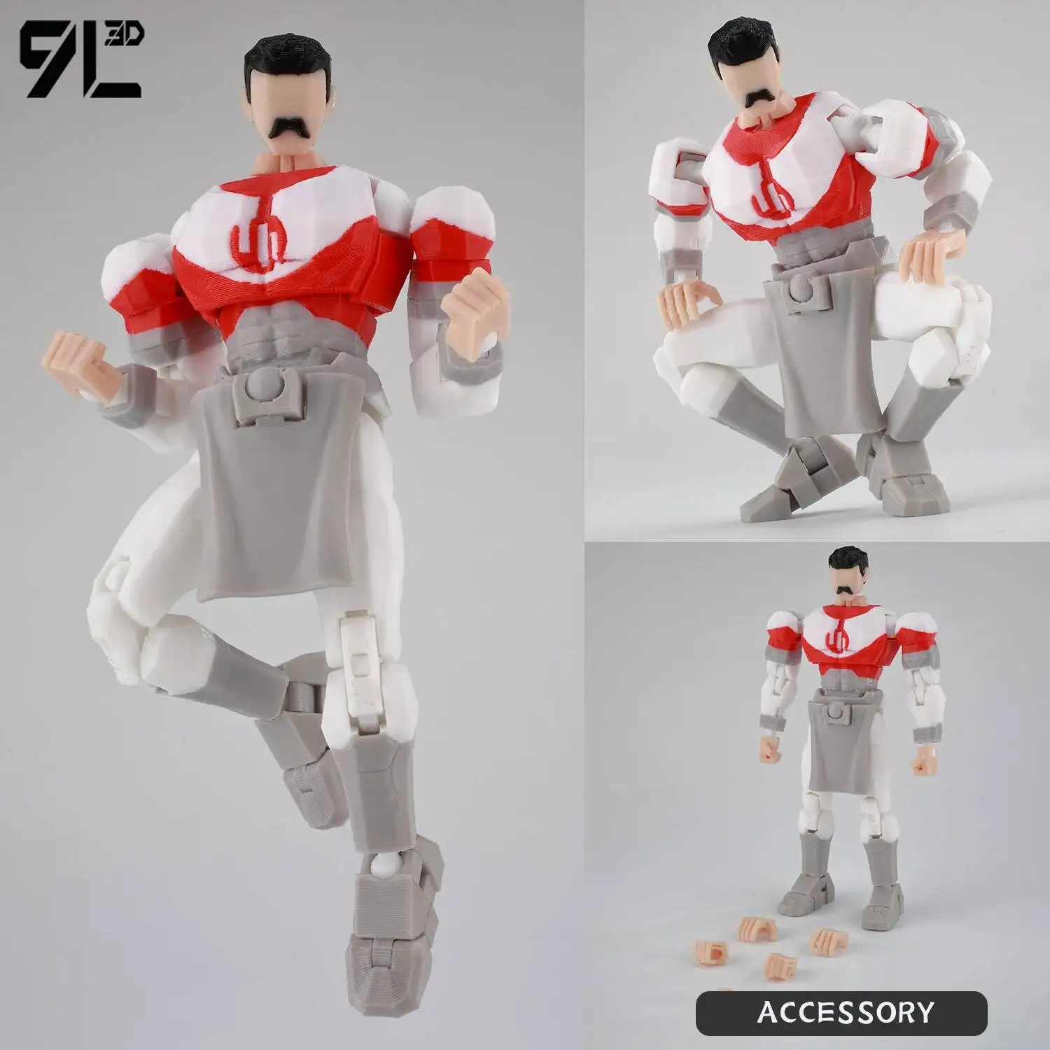 9L3D Geprinte NEWInvincibles Tech Jacker Titan13 Lucky13 Actiefiguur Dummy13 Motorfiets Multi-Gewrichten Collectible Model Speelgoed T13