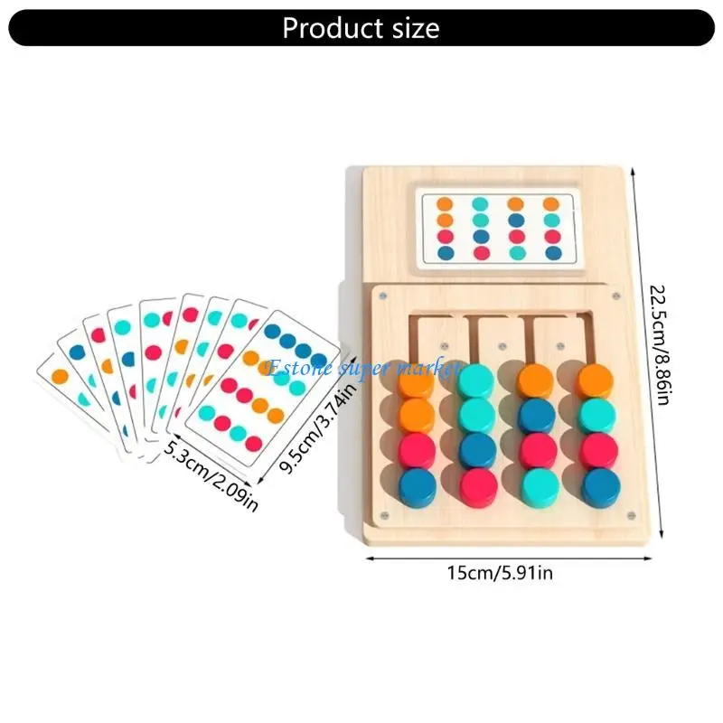 090b Four Color Chess Chess Puzzer Puzzle Puzzer pour l'apprentissage précoce le renforcement des compétences cognitives