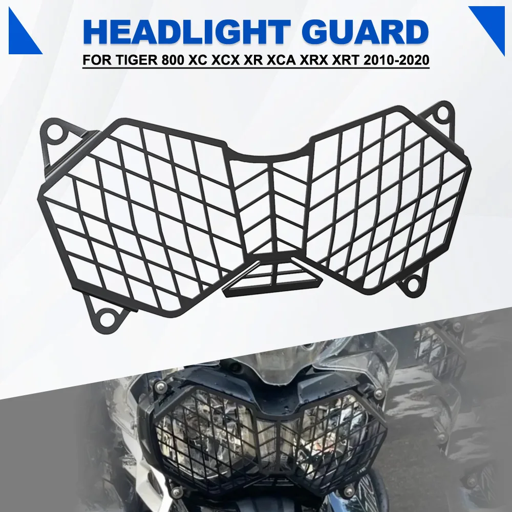 

For Tiger 800 XC XCX XR XCA XRX XRT 2010-2020 Explorer 1200 1200XC Motorcycle Headlight Headlamp Grille Shield Guard Protector
