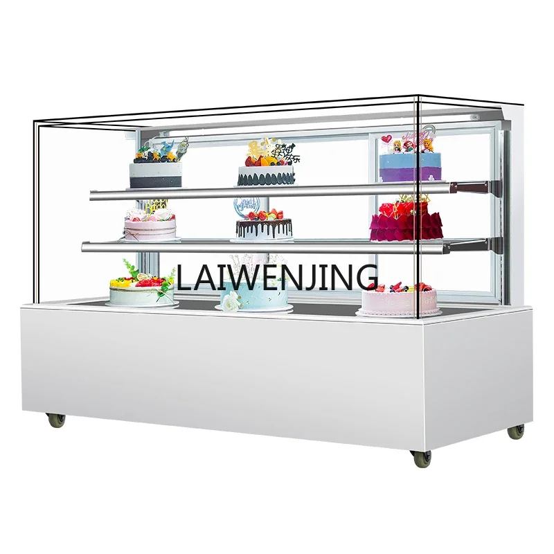 SGF panoramic boundless cake display cabinet air-cooled commercial refrigerated fresh-keeping cabinet