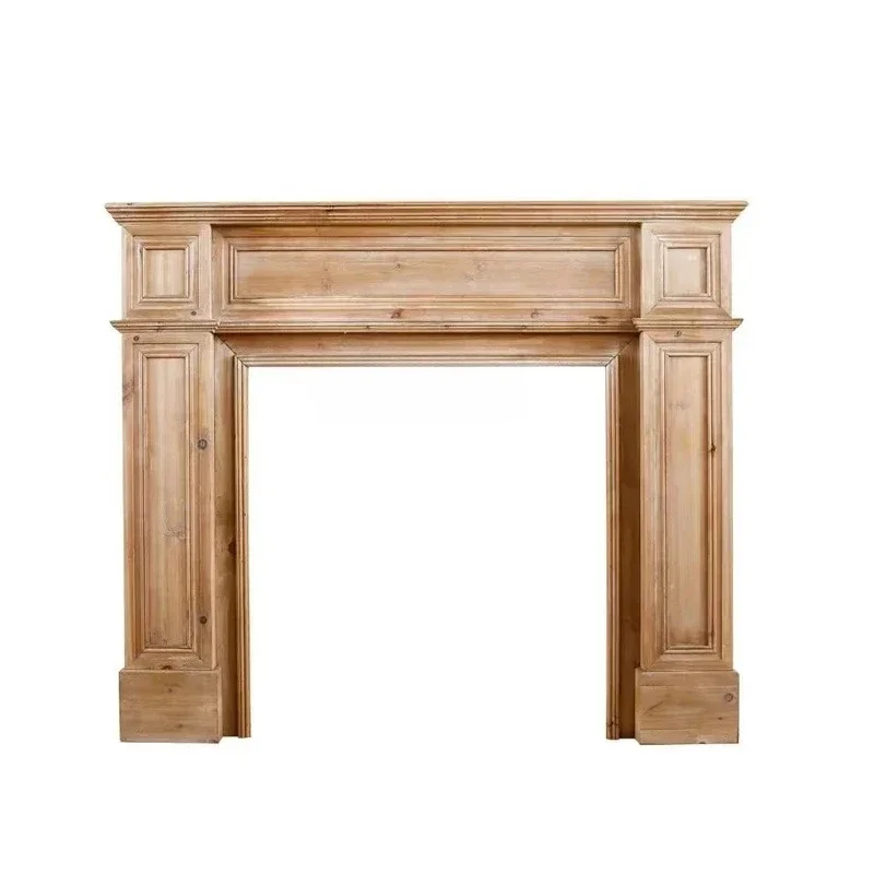 

yh American retro solid wood fireplace decorative cabinet, bed and breakfast living room entrance table, old French style