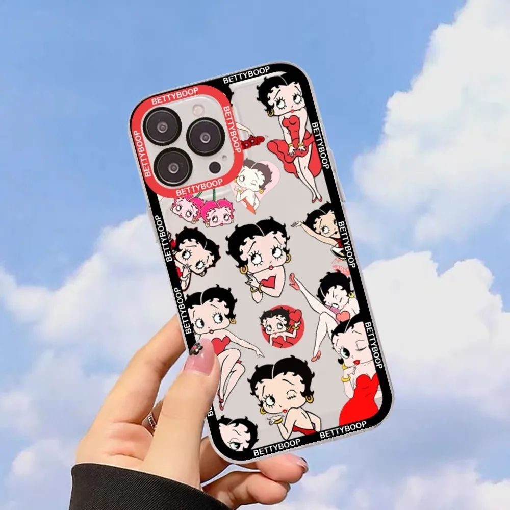 Cute Cartoon B-BettyS Girl For Redmi 7 8 9 A For Redmi Note 5 7 8 9 10 11 Pro Max 4G 5G Funfas