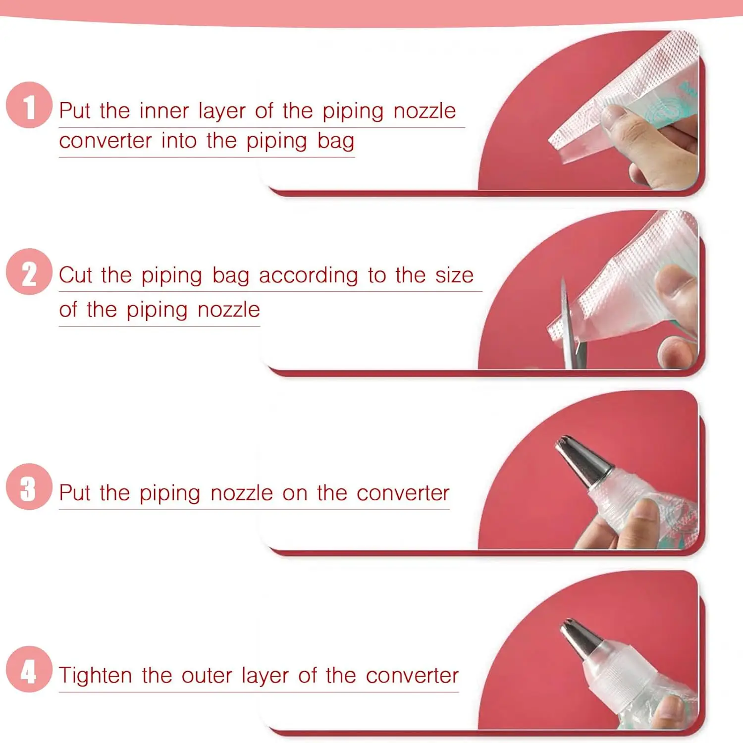 5-20pcs Coupler Adaptor Icing Piping Nozzle Bag Cake Flower Pastry Decoration Tool Small Size Adapter Nozzle view 5