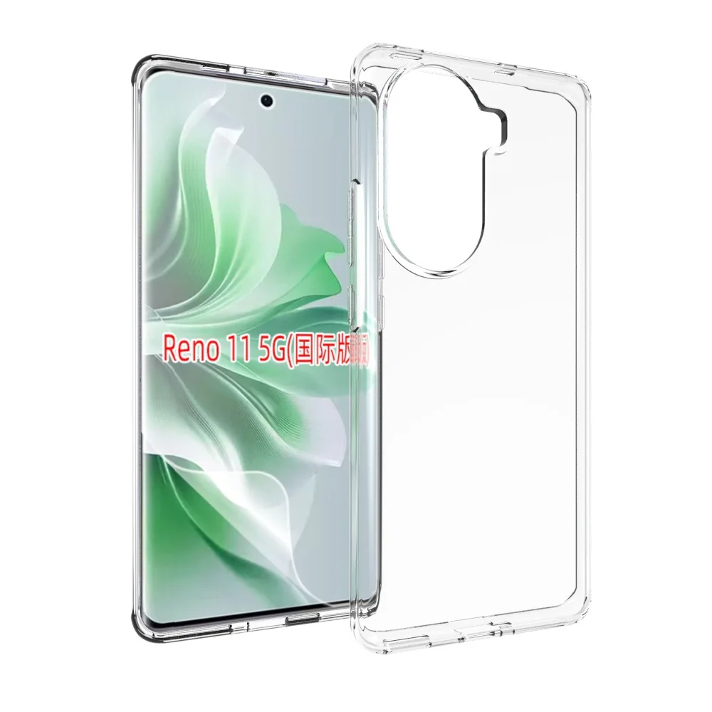 Oppo Reno 11 5G CPH2599 Case Clear Silicone TPU Bumper Ultra Thin Soft Back Cover Phone Case for Oppo Reno 11 Reno11 5G CPH2599