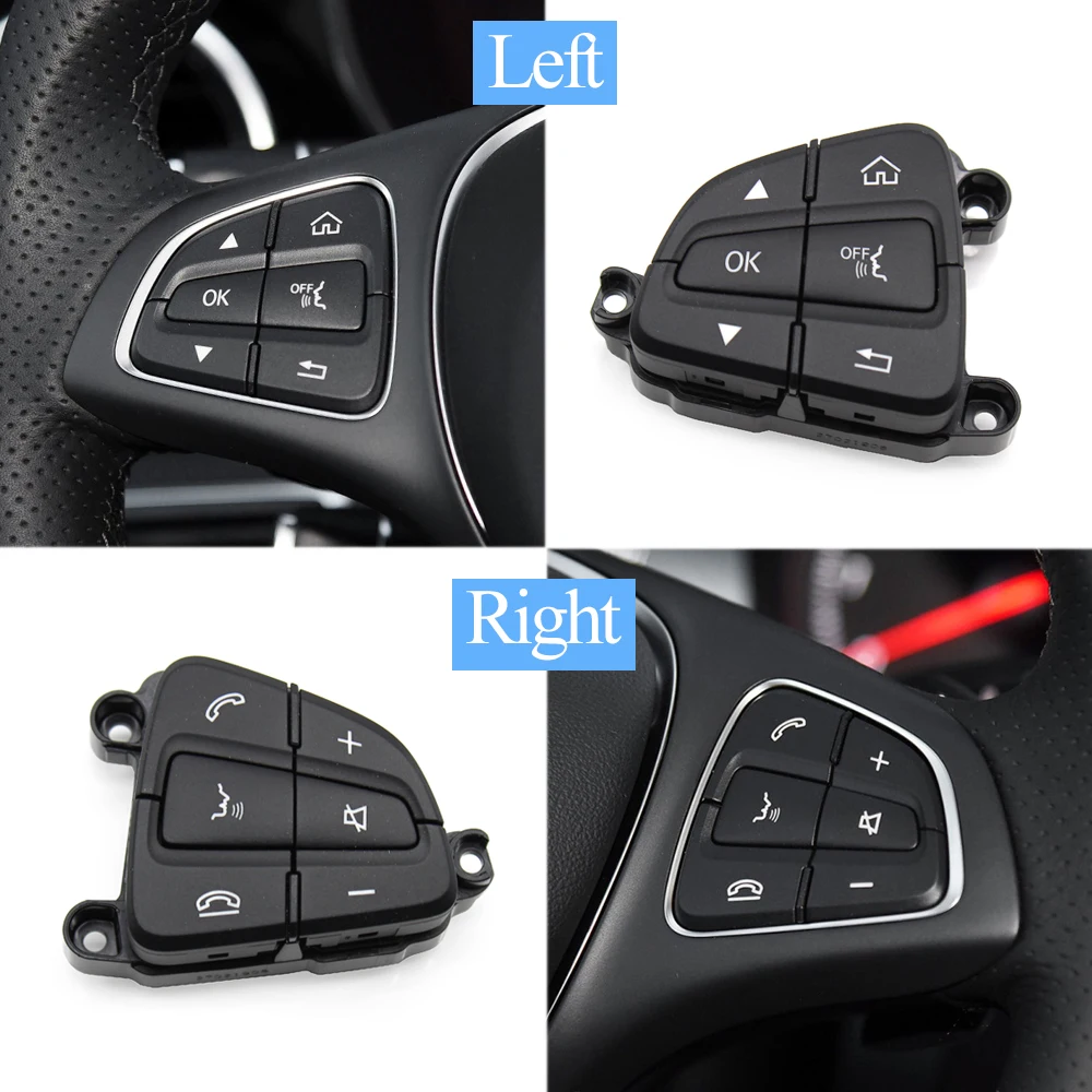 ​Car Multi-Function Steering Wheel Control Switch Button Assembly For Mercedes Benz C GLC Class W205 W253 0999050200 0999050300