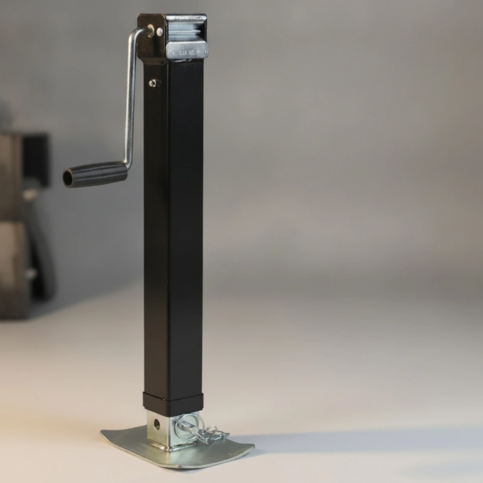 Side-crank Trailer Jack Side-wind Manual Leveling Jack RV Support Base Plate for Trailer Parking and Stability view 5