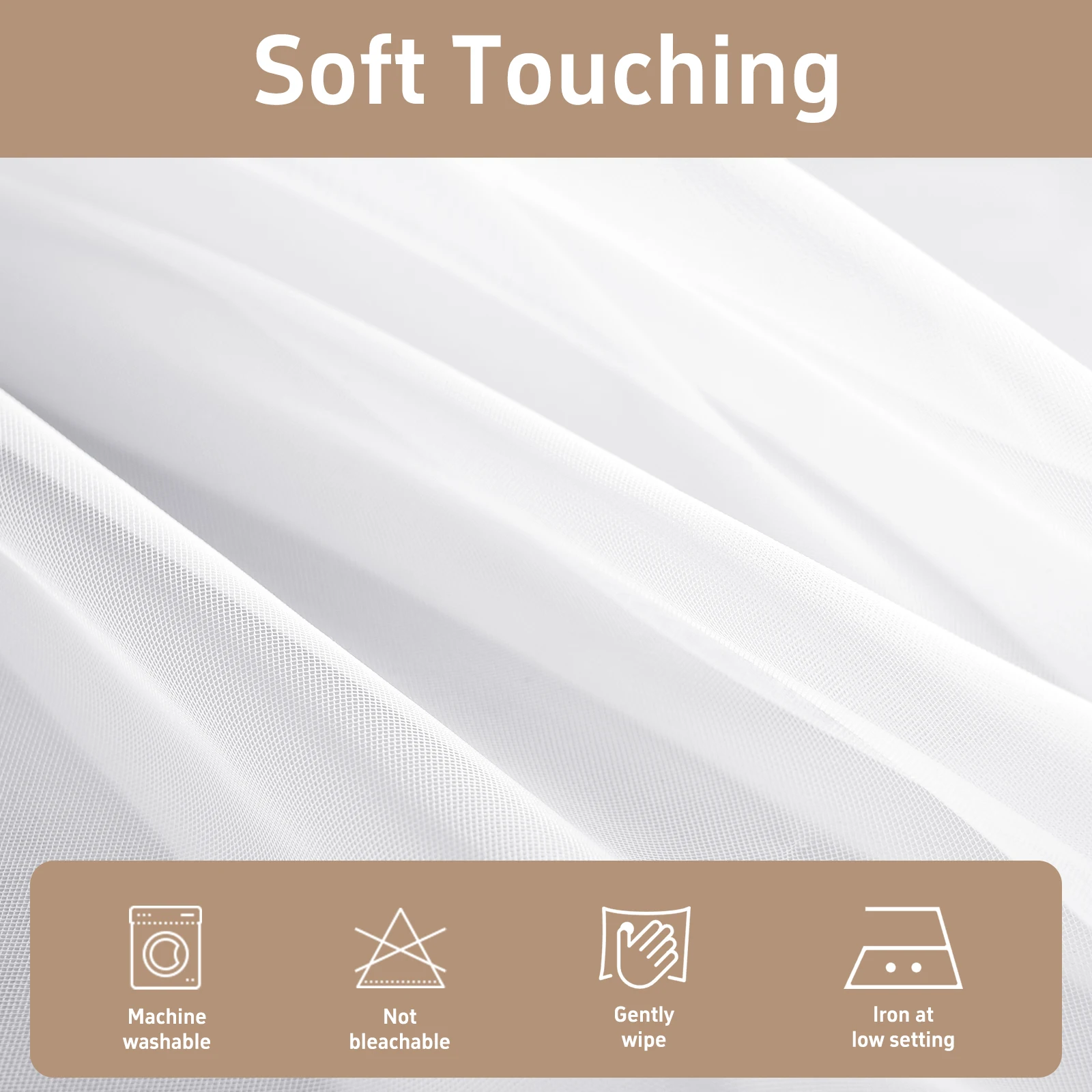 1PCS Sheer Curtains Light Filtering Curtains Drapes for Bedroom Living Room Window Treatments for Patio Door/Wedding Home Decor