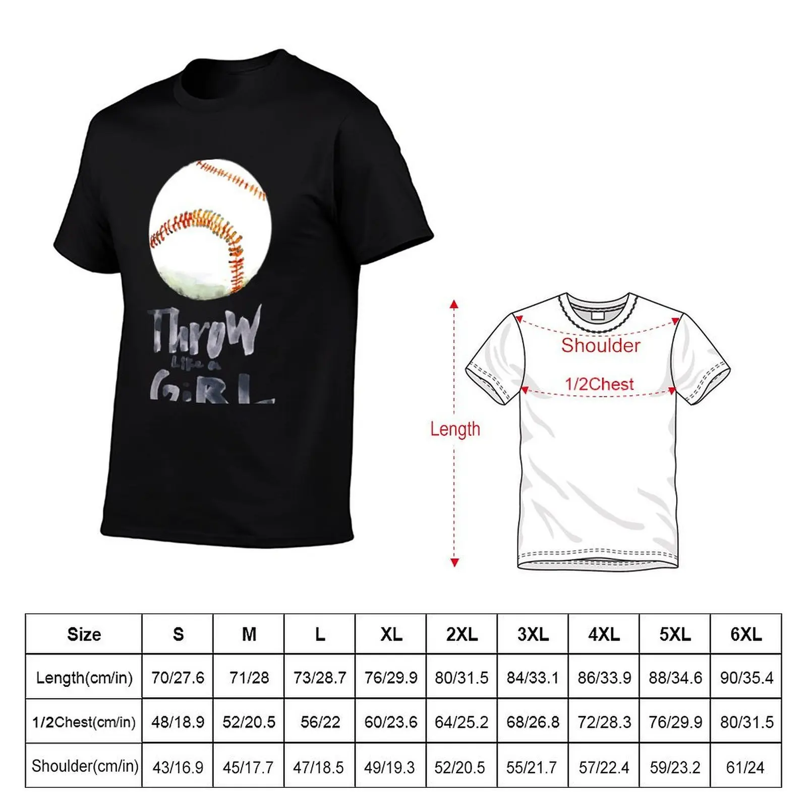 Throw Like a Girl T-Shirt croswit shirt man blacks mens graphic t-shirts pack