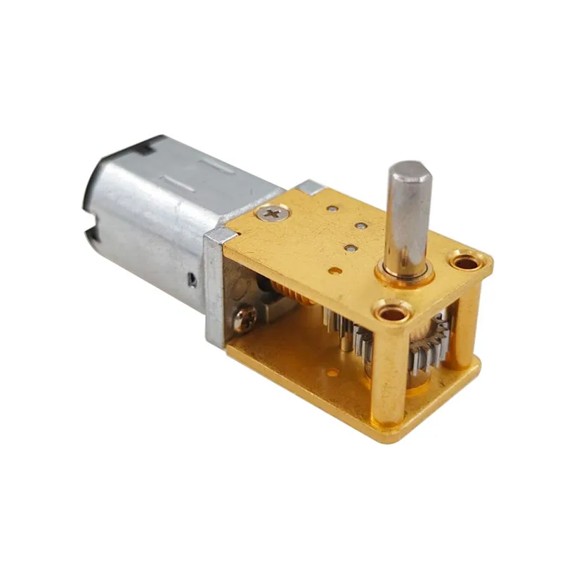1218-N20 Self Locking Worm Gear  Miniature DC Reduction Gear Motor 12V Low-speed Single Shaft Dual Shaft Motor