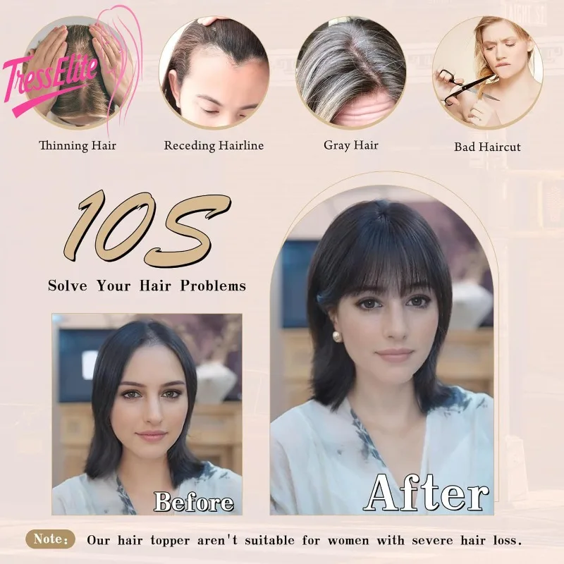 Parrucca Capelli Umani Acqua/Profonda/Ricci/Crespo Dritto Colore Naturale TOPPERS Pezzo di Ricambio Dei Capelli 360 Copertura Completa Brasiliano Vergine Remy