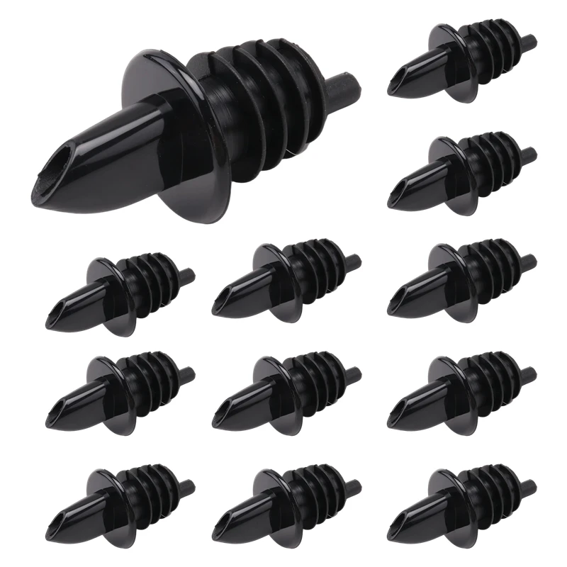 ●12pcs Plastic Free Liquor Spirit Bottle Pourer Bar Wine Cocktail Drinks