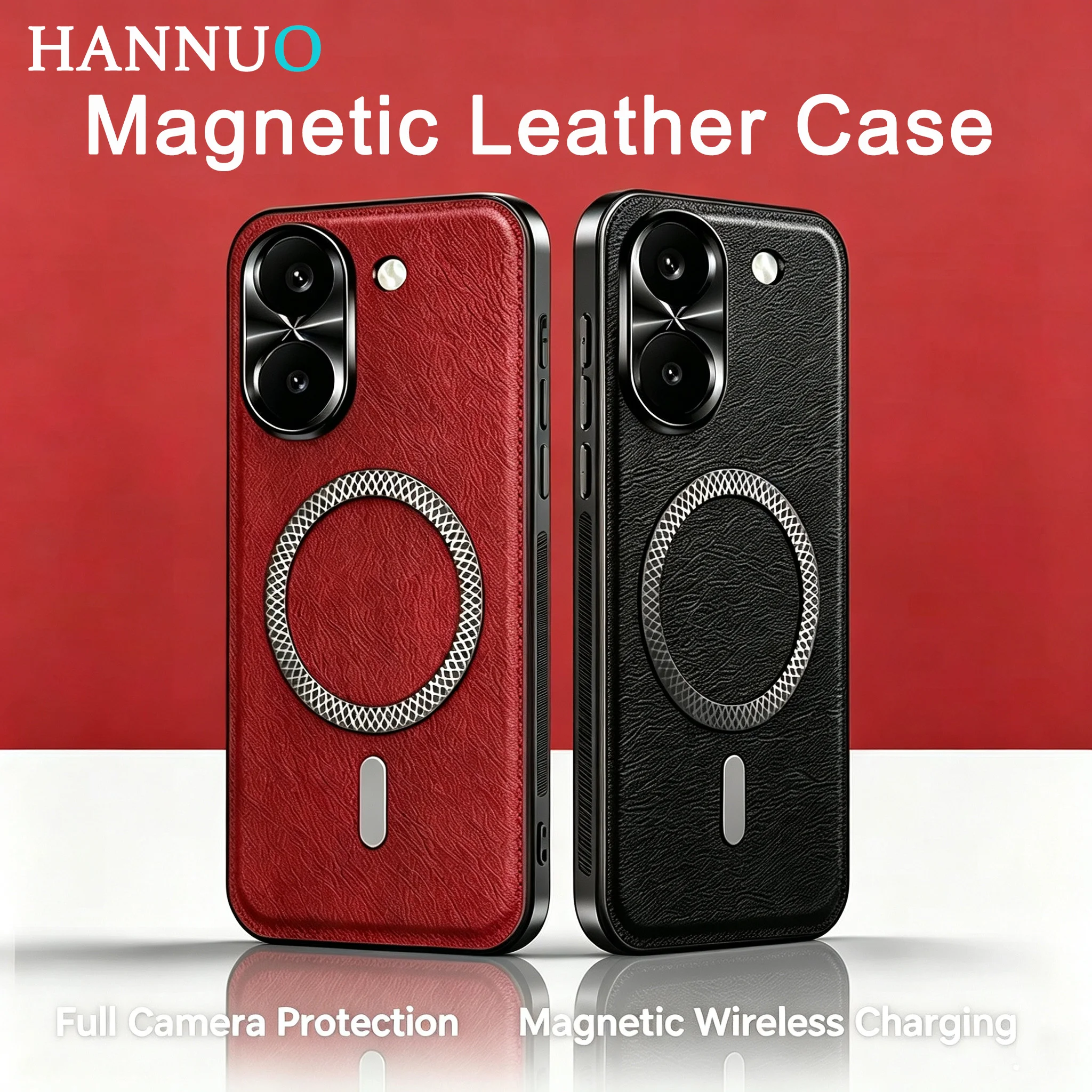 Magnetic Case for Xiaomi POCO X8 X7 X6 Pro Max F8 F7 F6 F8Ultra X8Pro X7Pro Cover Leather Shockproof Fundas For Magsafe Cases